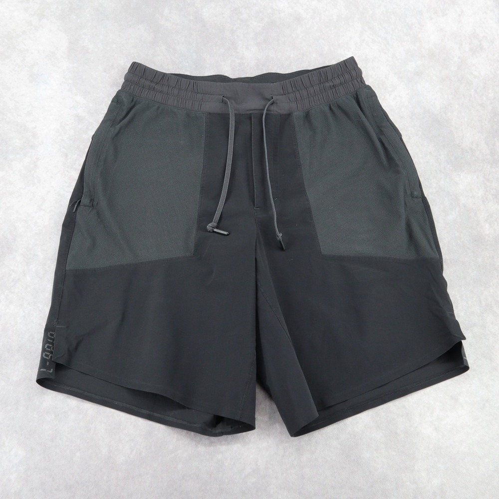 Lululemon Step Back Jump Unlined Short 9" Mens M Black Training Gym Athleisure